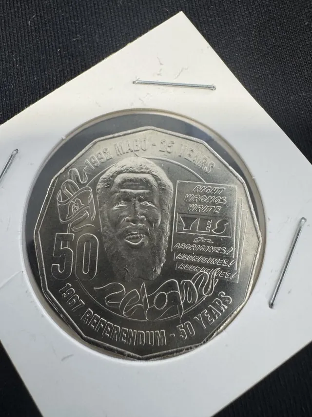 RARE 2017 Unc Ex RAM Bag, Mabo Fifty cent. Eddie MABO Pride Passion. One UNC 50c Coin